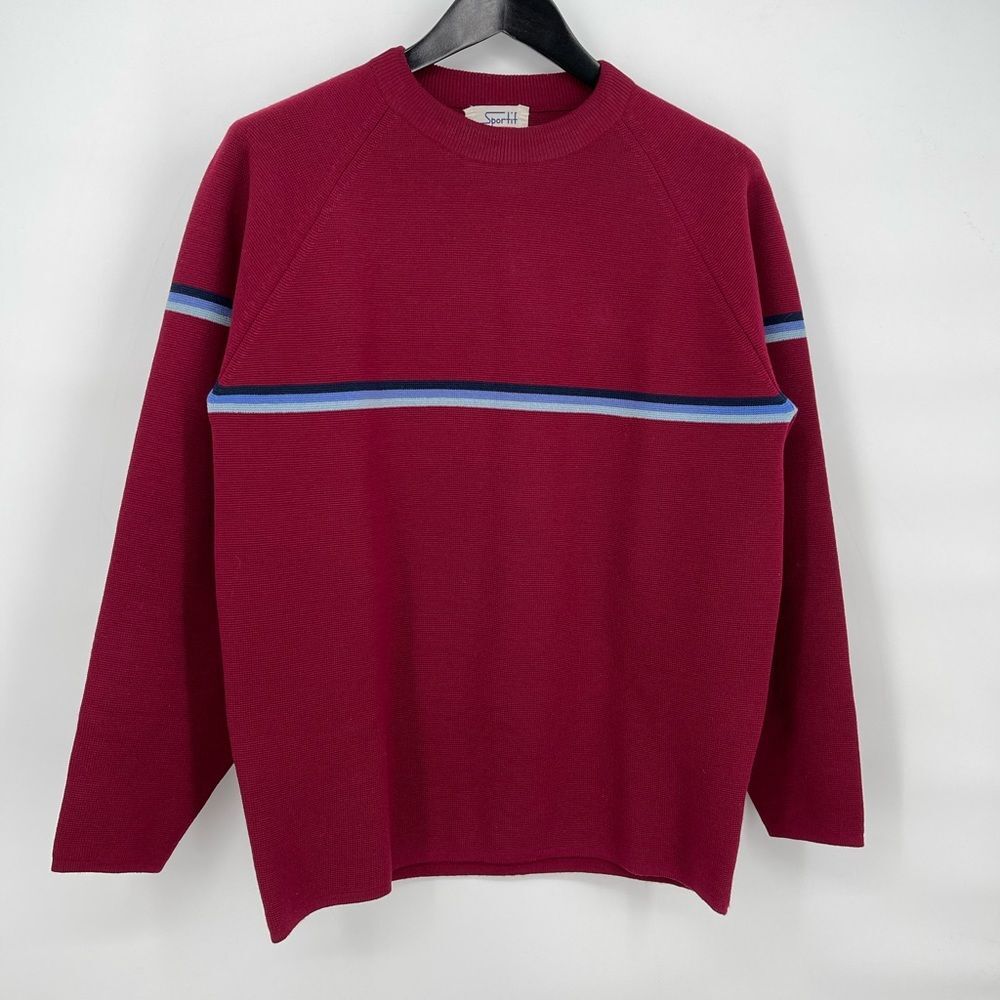 Sportif USA made in British Hong Kong 100% Wool Men's Large Sweater